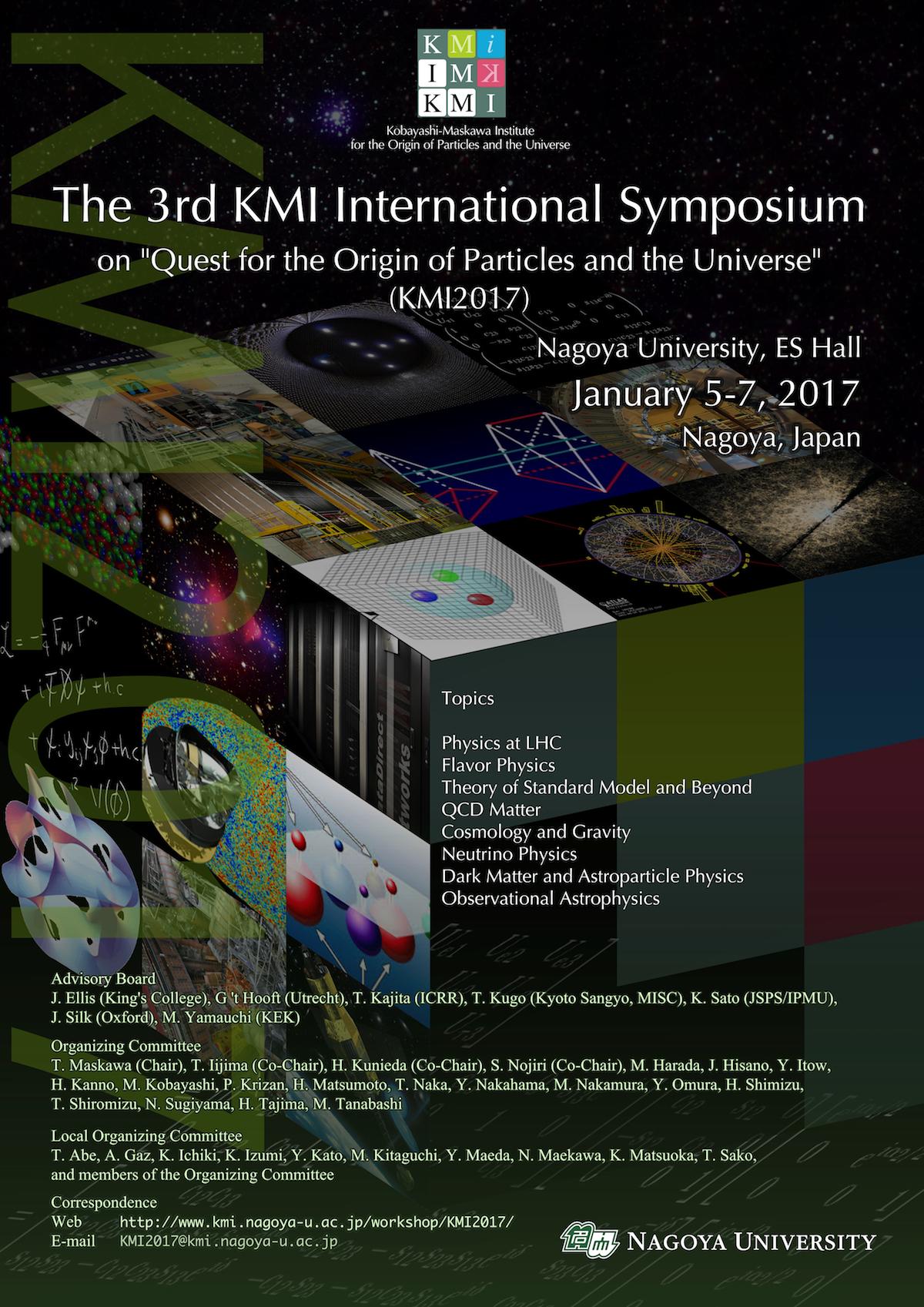 [KMI International Symposium 2013 on "Quest for the Origin of Particles and the Universe" (KMI2013)]